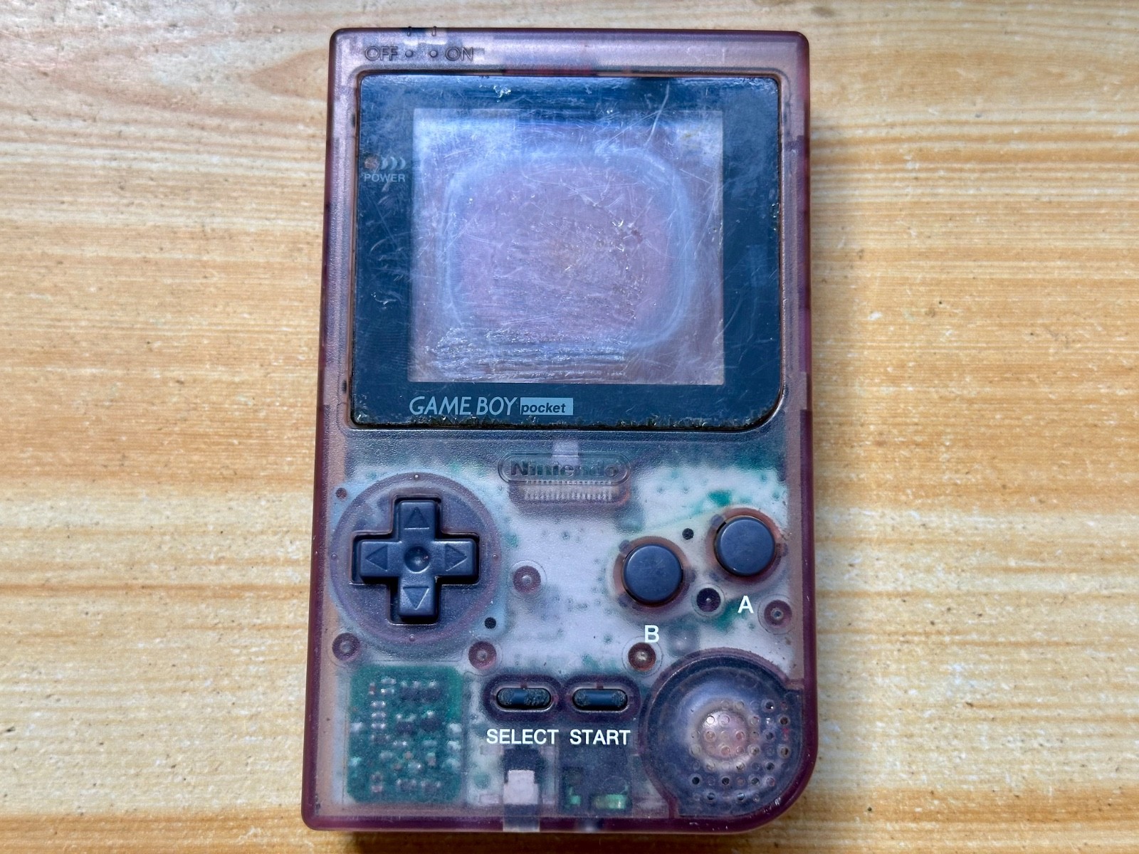 Nintendo Gameboy Pocket MGB001 Atomic Purple Handheld Console – Parts or Repair