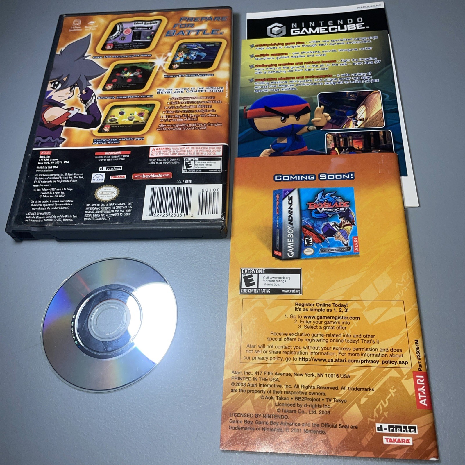 Beyblade VForce (Nintendo GameCube, 2003) | CIB | Tested & Works + Insert