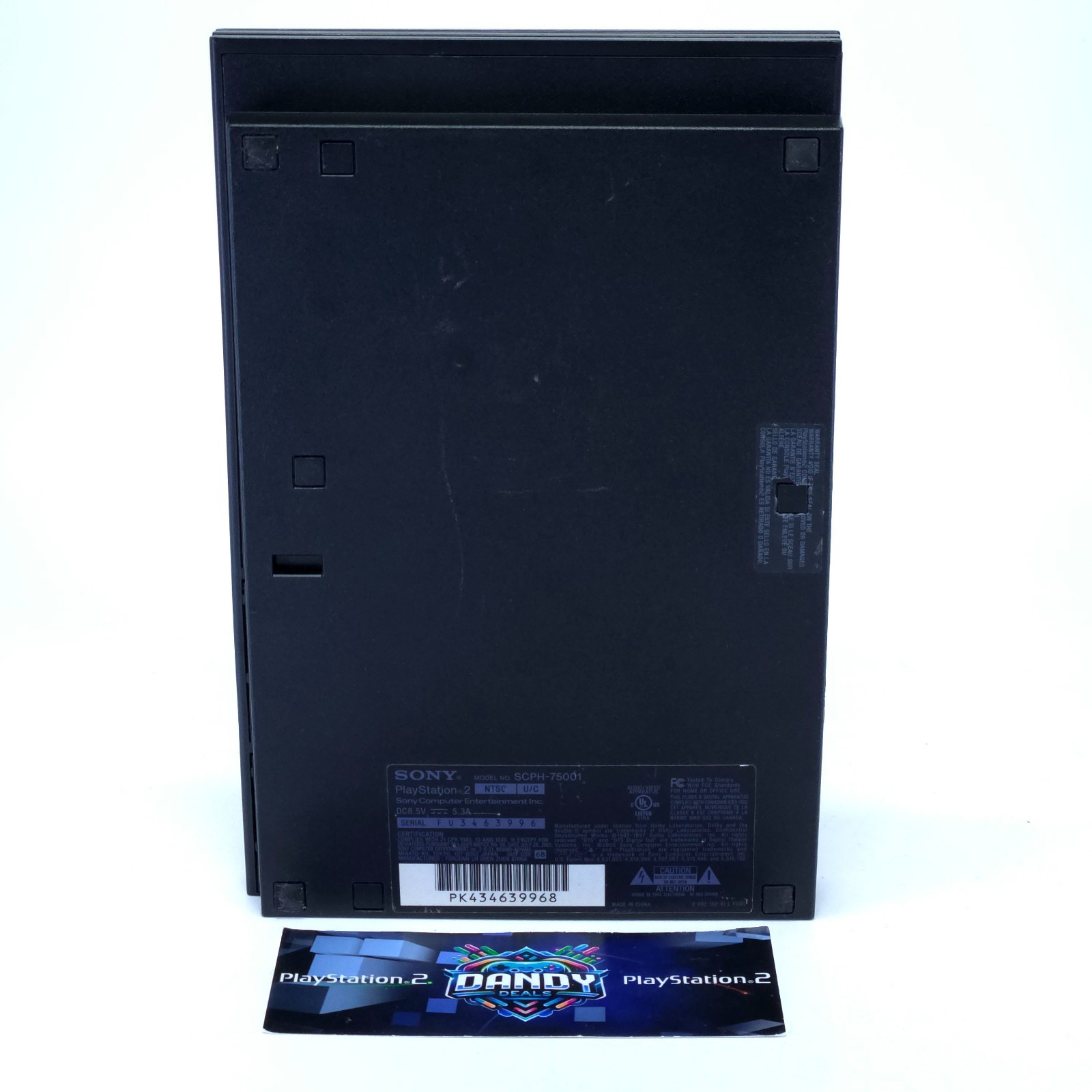 PS2 Console Slim Playstation 2 Black System W/ 2 Controllers + Memory Card
