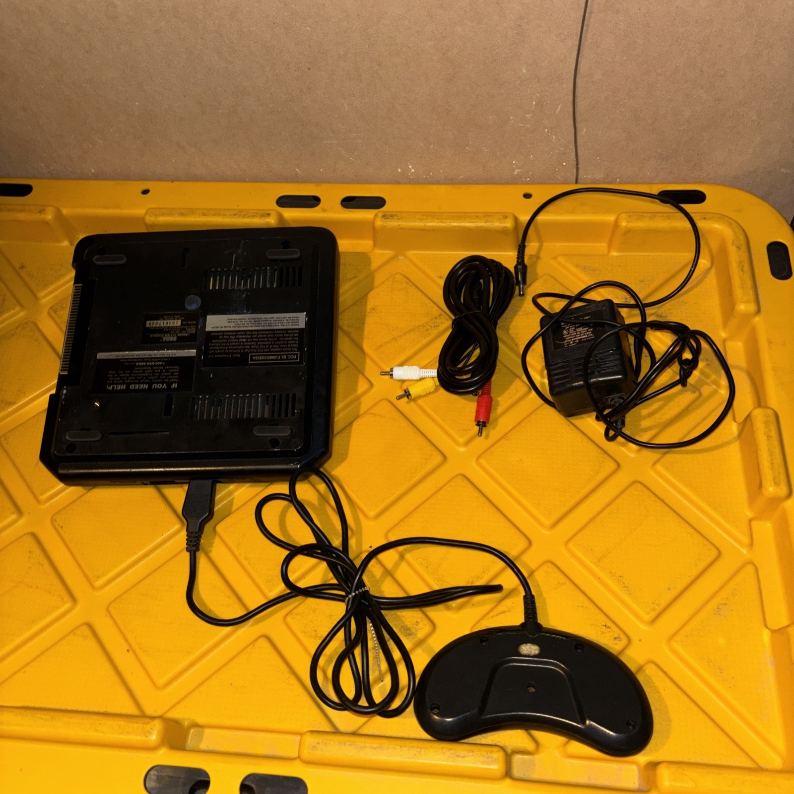 Sega Genesis Model 2 Console Bundle With Cords And 1 remote and 5games