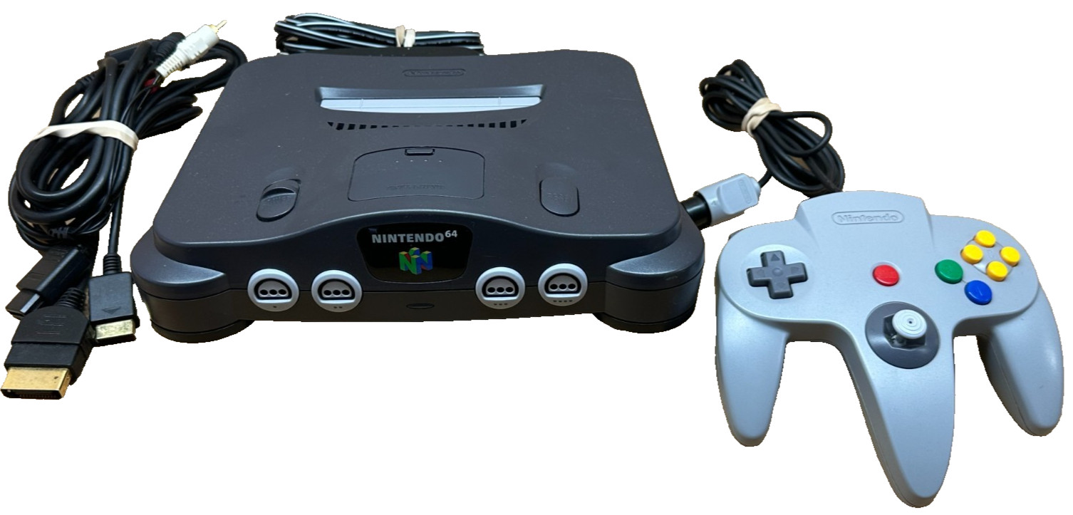 NINTENDO 64 CONTROL DECK NUS-001 W/ CONTOLLER (mcj63)