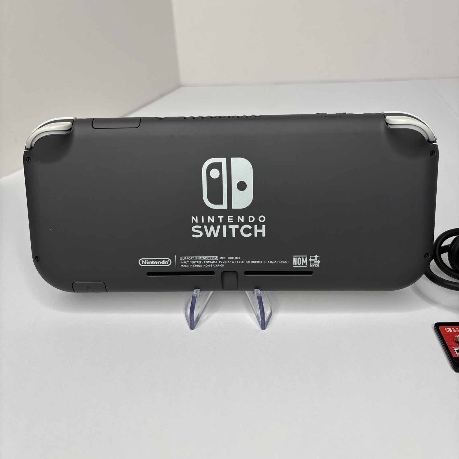 Nintendo Switch Lite HDH-001 Gray Console Charger Super Mario Odyssey Extras See