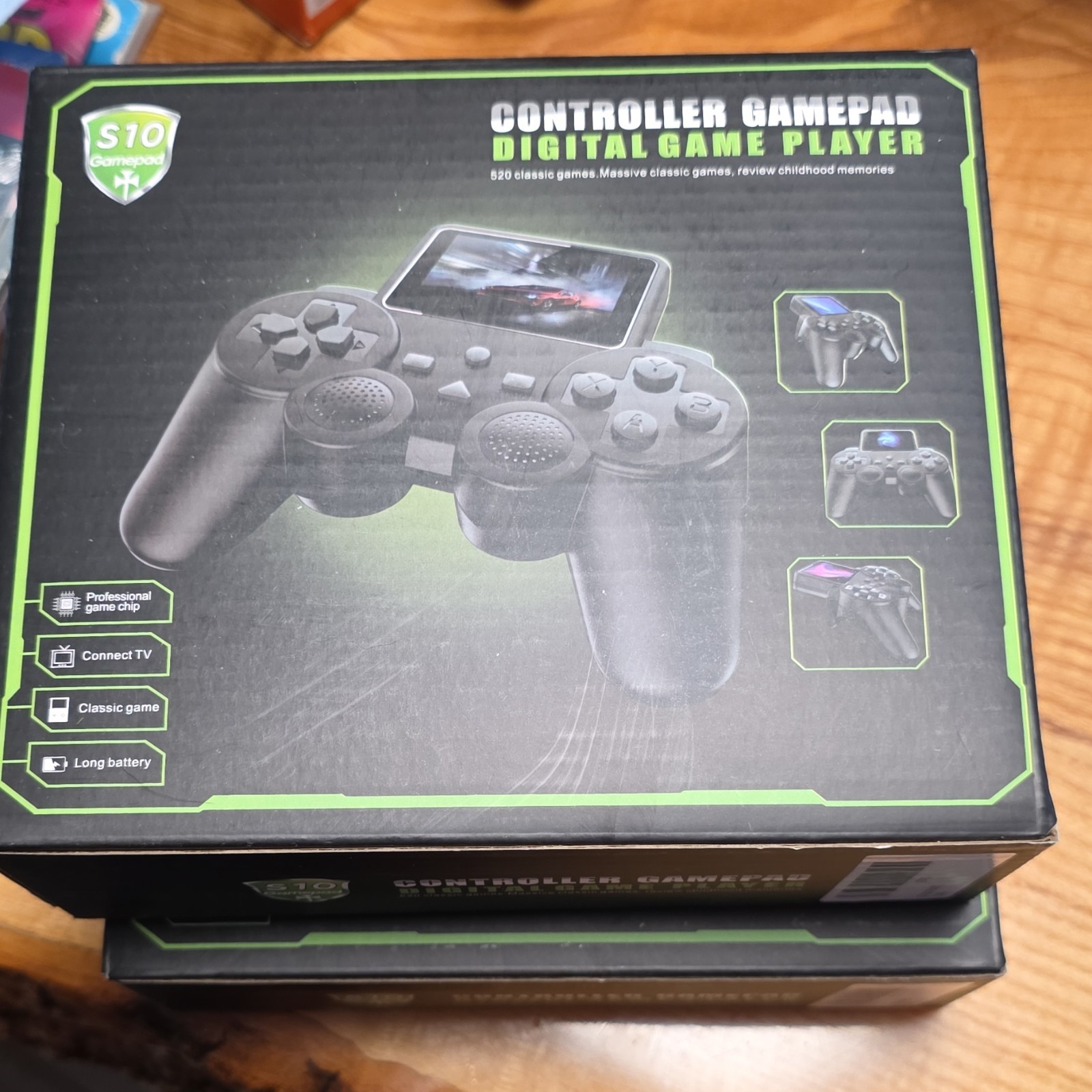 S10 Gamepad Handheld System, HDMI, Classic Games, Long Battery, Black