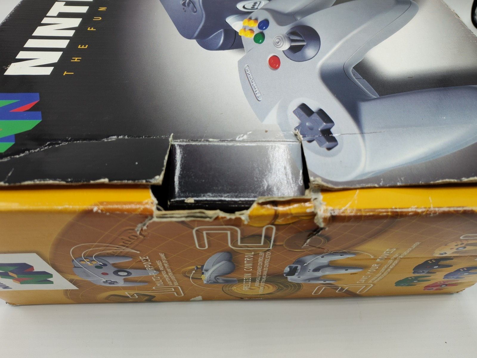 Nintendo 64 N64 Console Box ONLY + Case Protector *Good Condition* FREE SHIPPING
