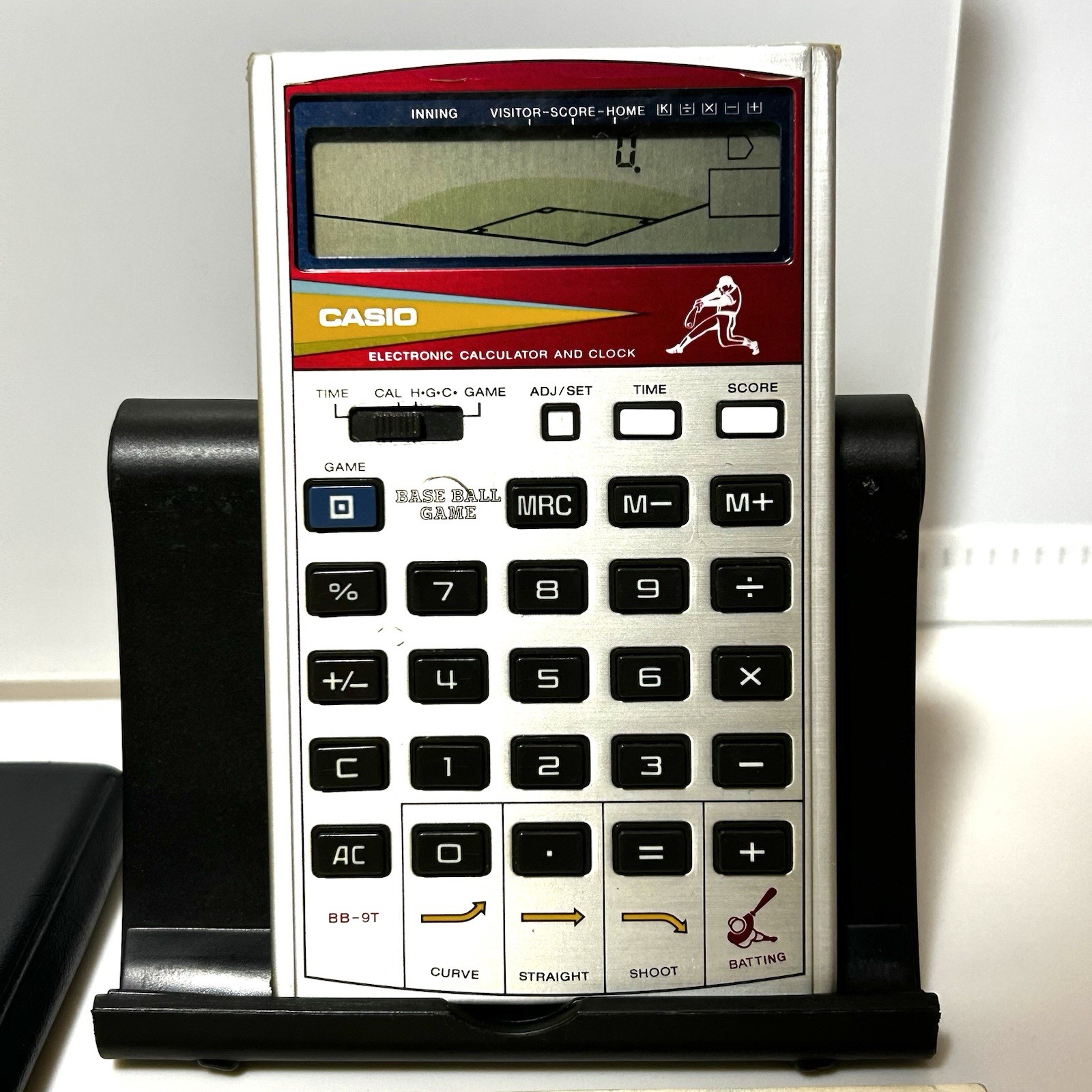 CASIO Baseball BB-9T Game Calculators 1982 Vintage Rare Item Japan