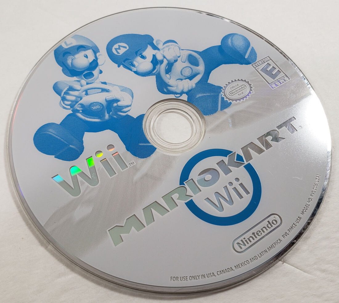 Nintendo Wii System Console Mario Kart Wheel Controller GameCube Compatible 001