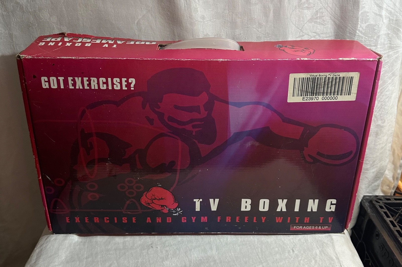 Vintage TV boxing exercise and gym By DreamEscape never used b