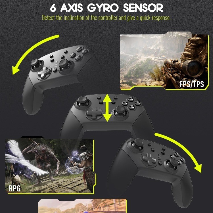 Private Model Wireless Bluetooth Switch Controller – 6-Axis Vibration Gaming