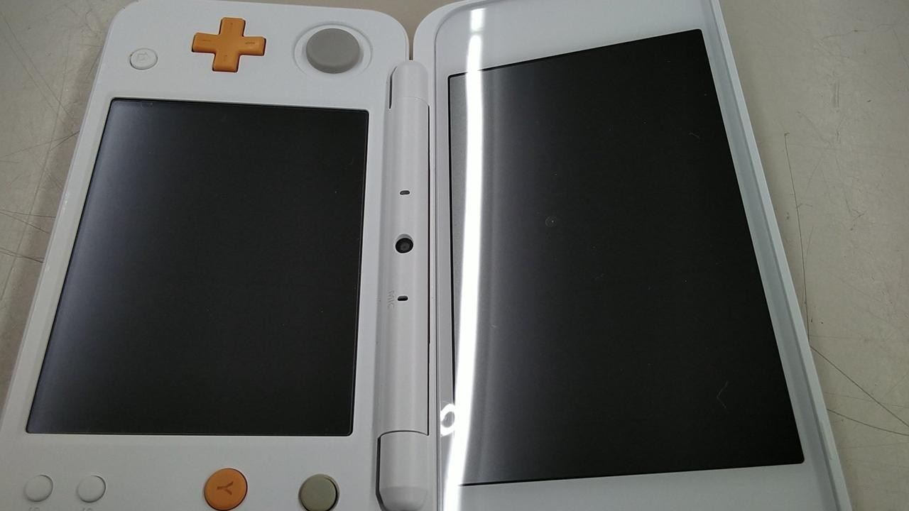 New Nintendo 2DS XL LL White Orange Console Box Stylus Japan Ver NTSC-J