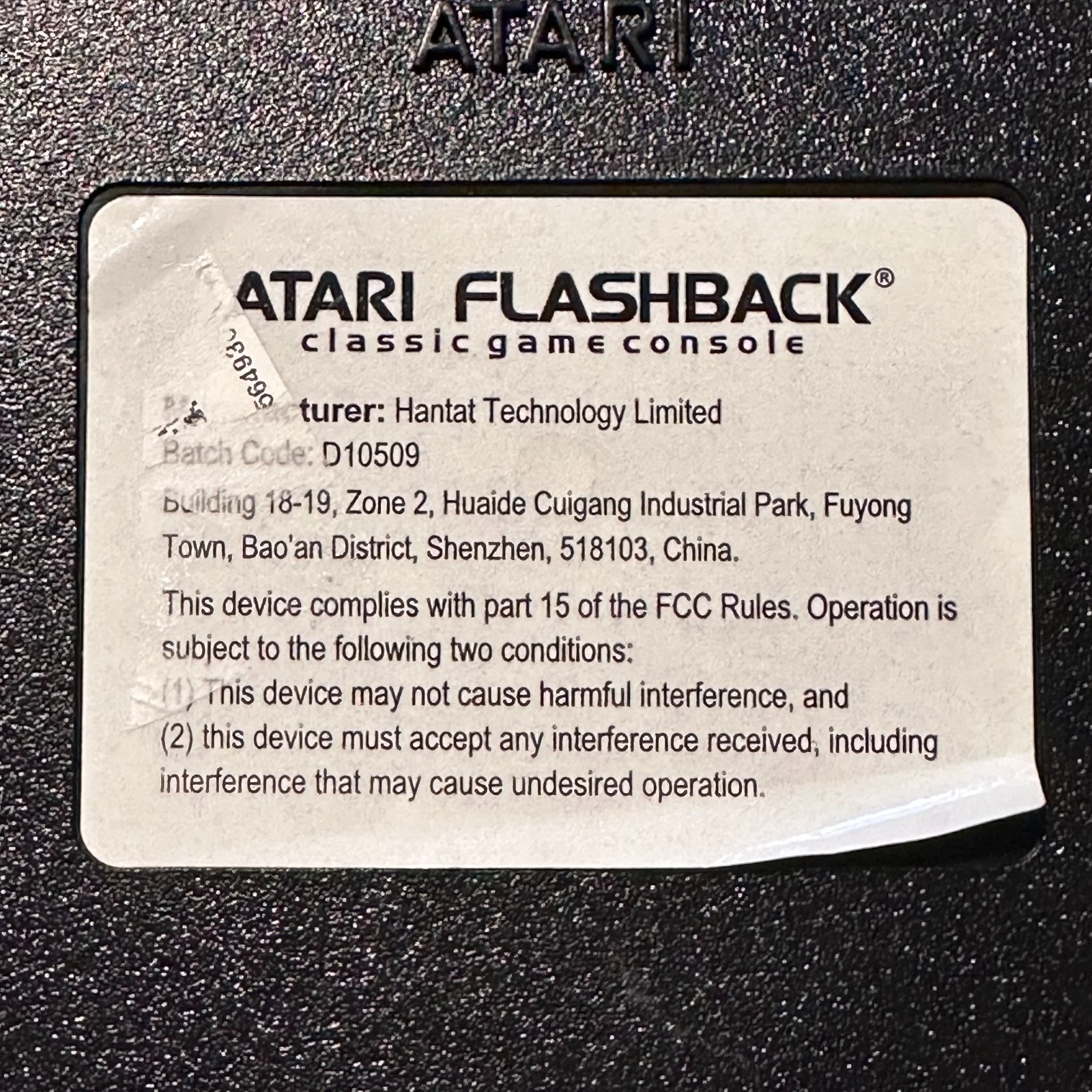 ATARI FLASHBACK 5 CLASSIC GAME CONSOLE Console+Charger. Not Tested Shown picture