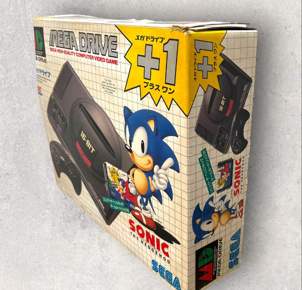 Mega Drive Plus One Sonic the Hedgehog Sega Console Boxed HAA-2510 Video Game