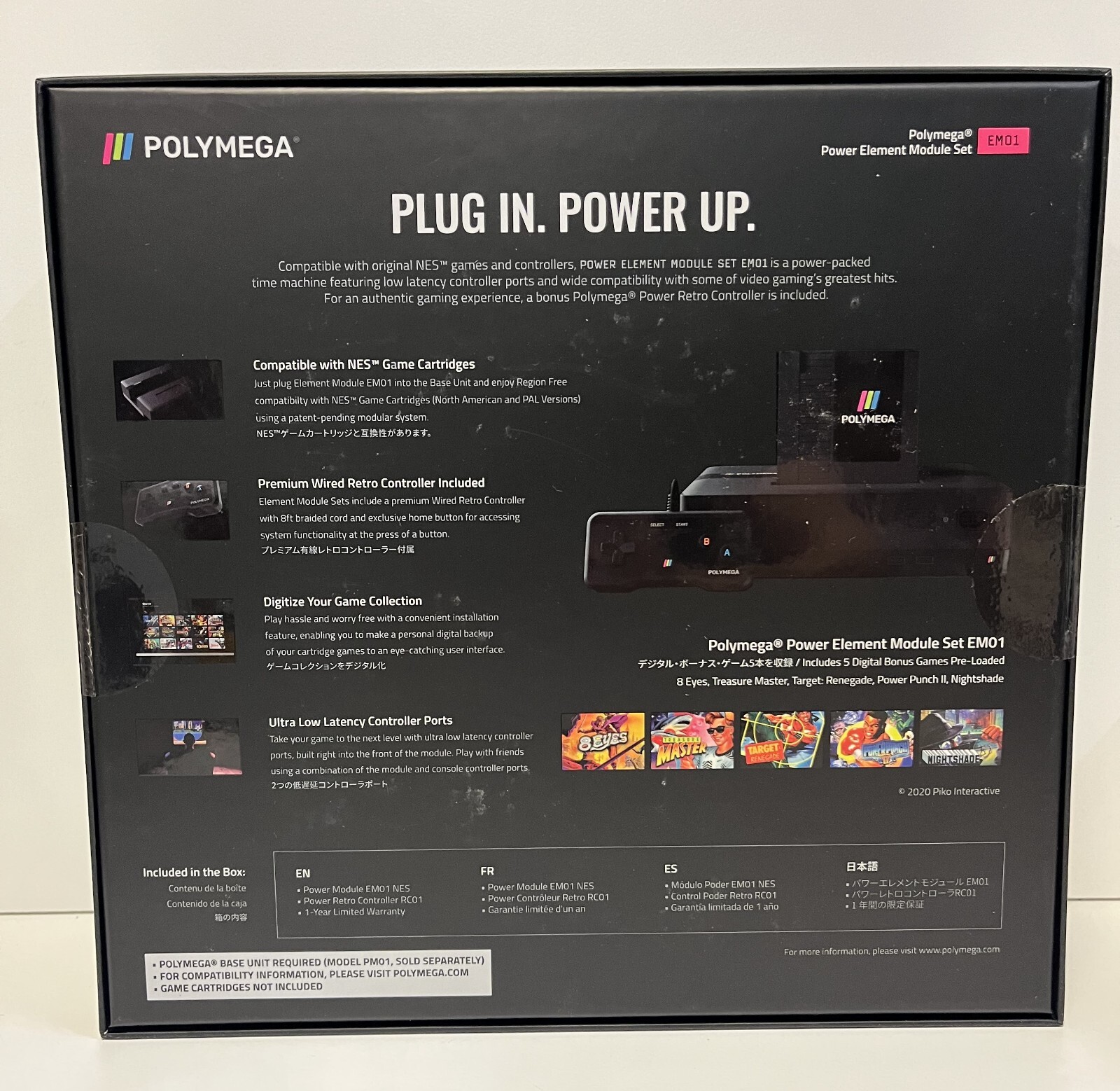 POLYMEGA EM01 POWER MODULE NINTENDO NES WITH POWER CONTROLLER NEW SEALED