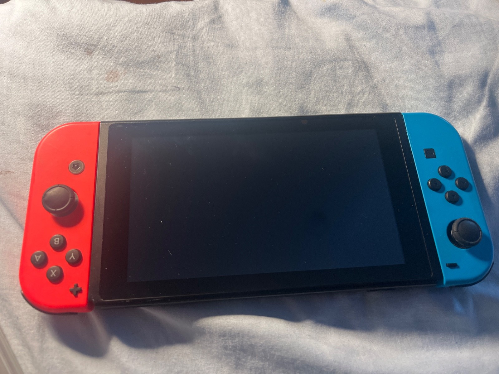 Nintendo Switch Handheld Console – Neon Blue Red JoyCons With Two Games