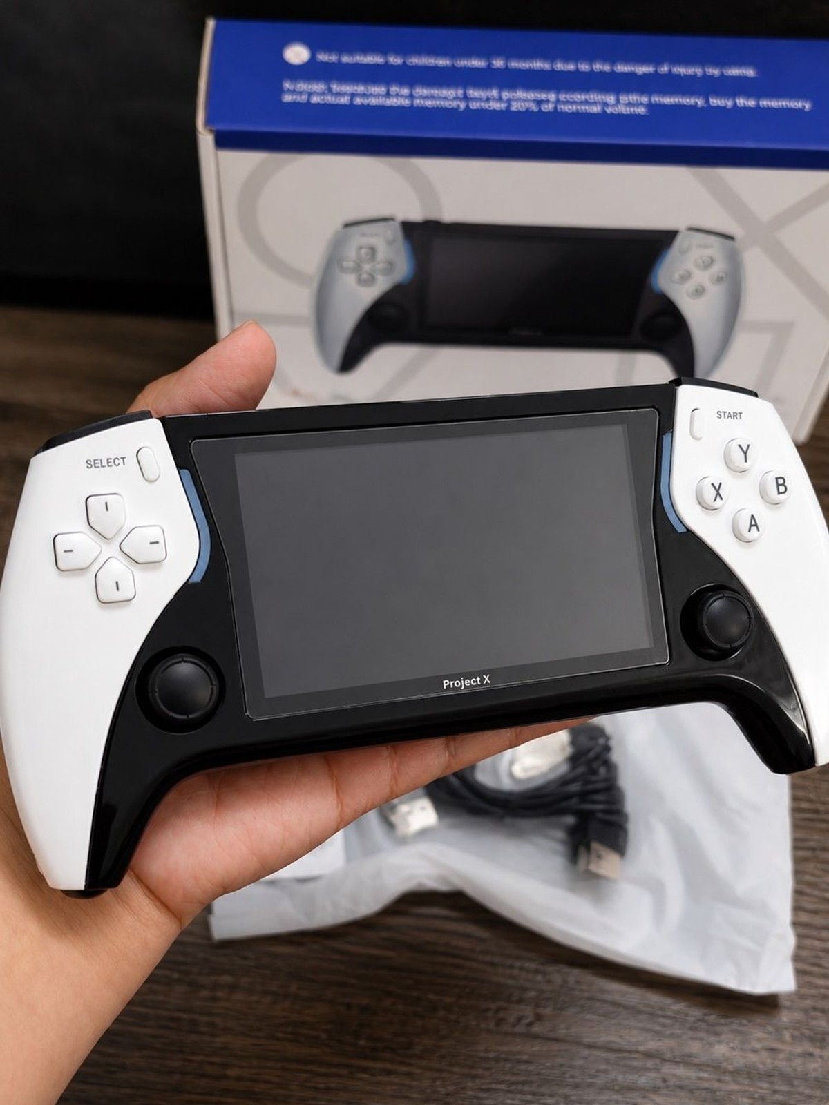 Project X 4.3-in HD IPS Screen Handheld Game Console Can Play, Watch & Listen