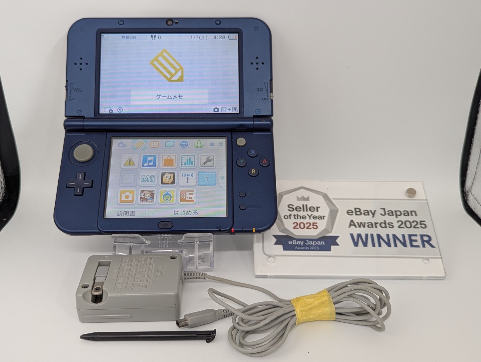 B1241 Nintendo new 3DS LL XL console Metallic Blue Japan fx