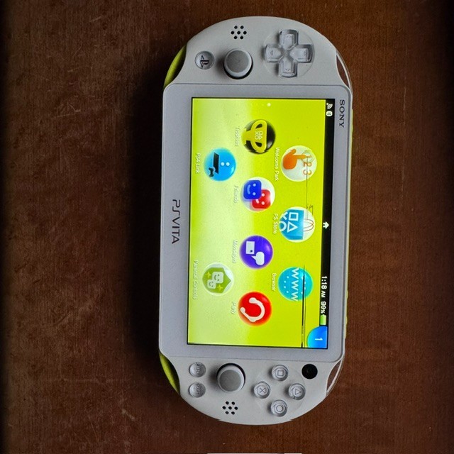 playstation vita 2000 – with 512 GB memory card already added.