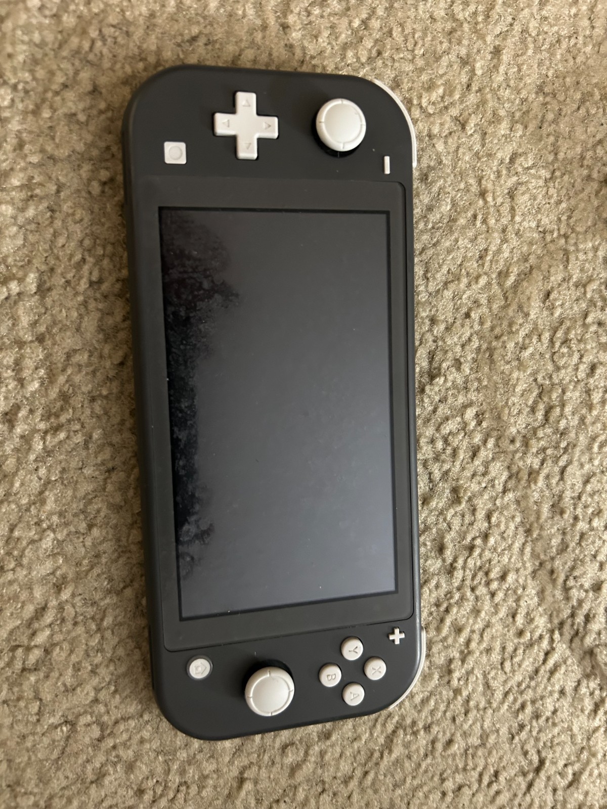 Nintendo Switch Lite Gray Handheld System with Mario odyssey carrying case