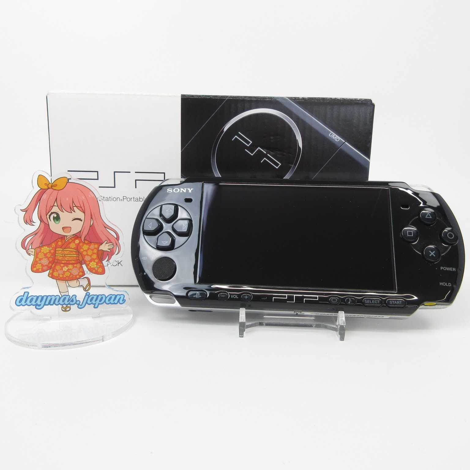 【Excellent】Sony PSP-3000 Piano Black Console No Battery Japan Ver. #DEN2/08/0621