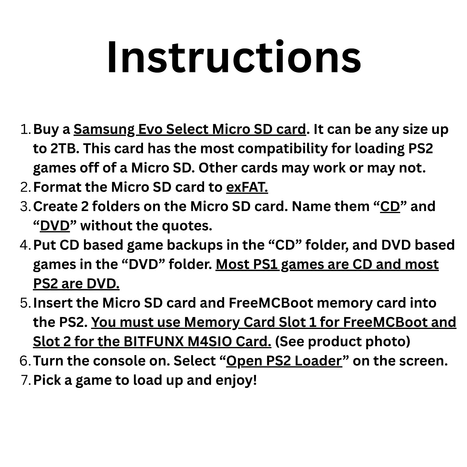 PS2 Ultra Slim Console with HDMI Output – Pre-configured Micro SD Game Loading