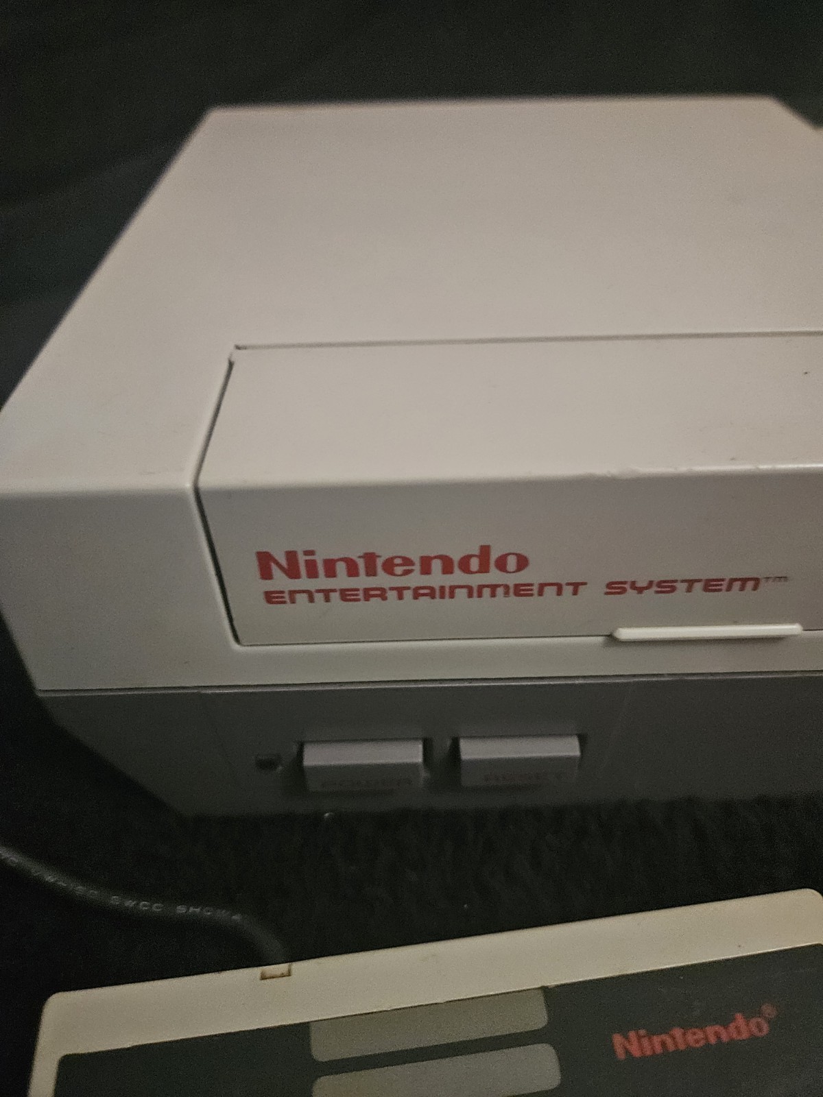 Vintage Nintendo NES Console 2 Controllers Golf Jeopardy TESTED Clean No Yellow