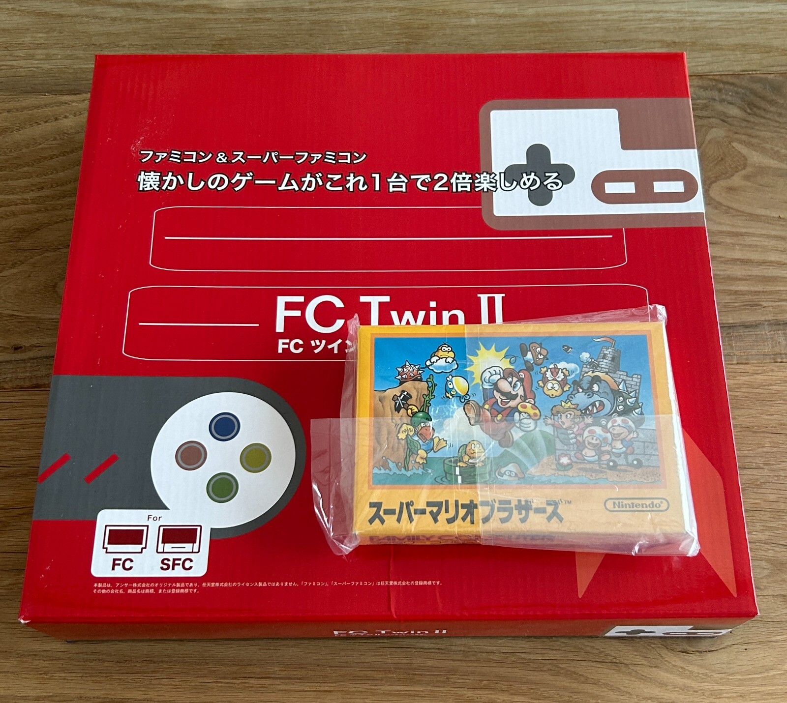 FC Twin 2 GAME CONSOLE FOR NES SNES for JP NEW with MINT Super Mario Bros JP