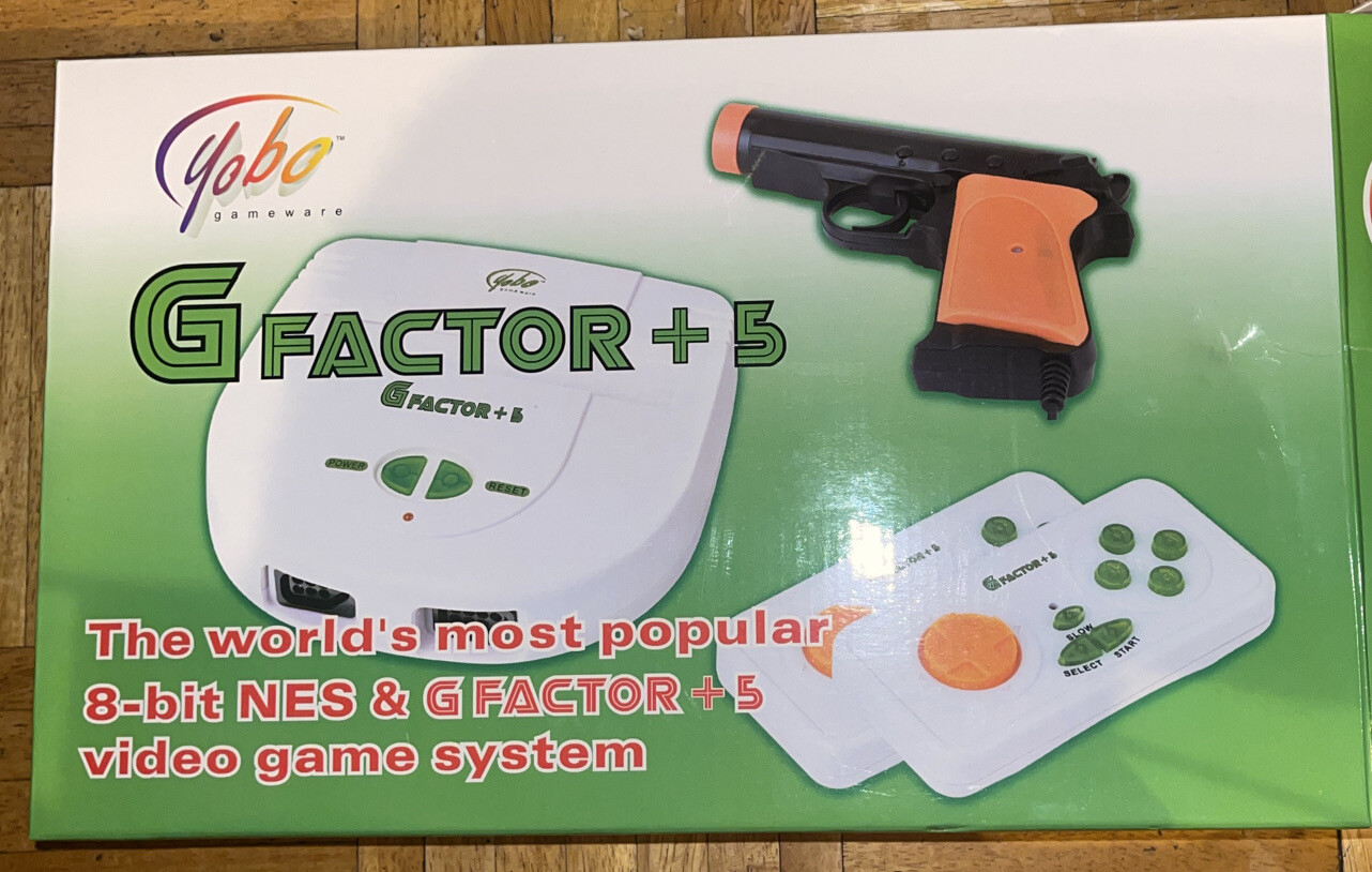 YOBO G-FACTOR 5 Console PLAYS Original Nintendo NES Games