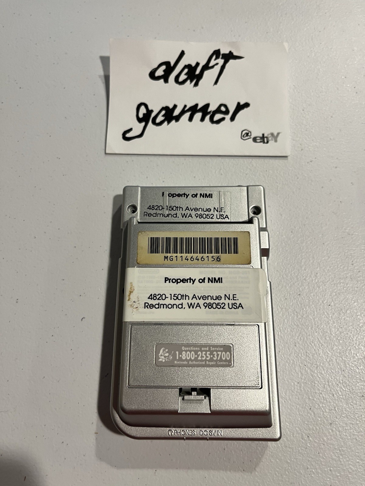Nintendo GameBoy Pocket Silver NMI Merchandising Retail Kiosk Store Display