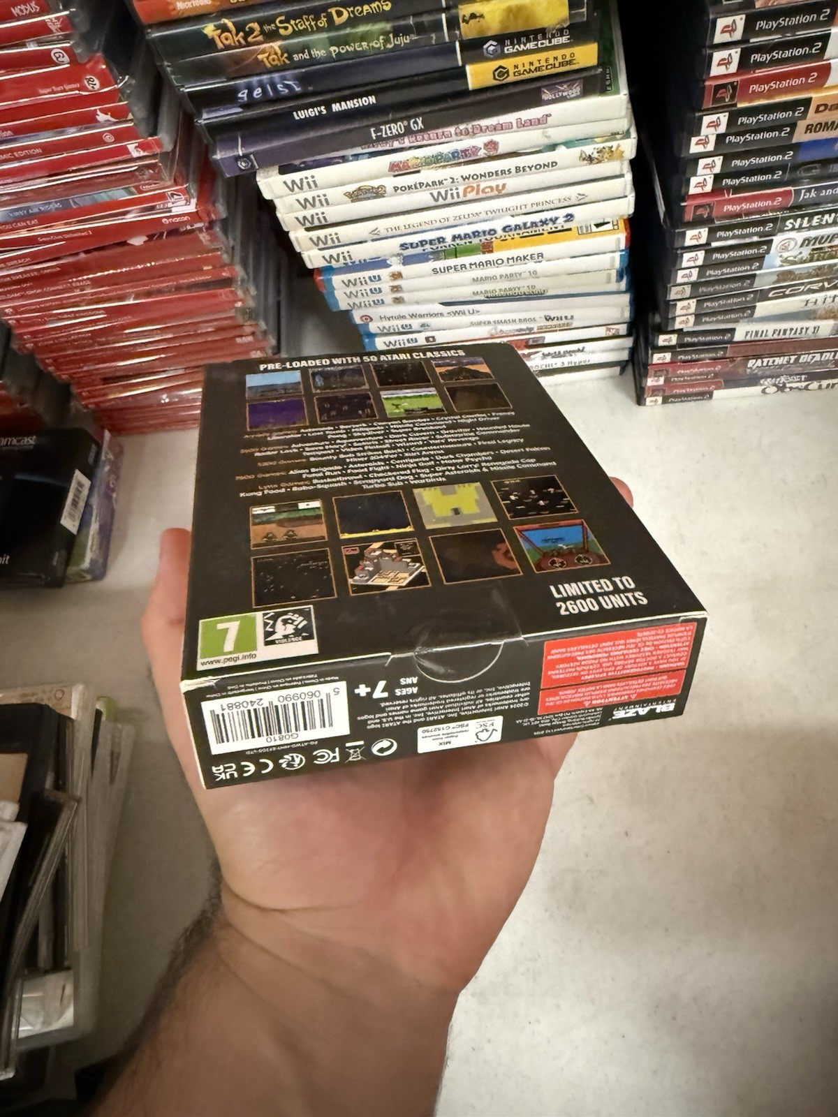 Hyper Mega Tech Limited Edition Atari Super Pocket (Evercade) Open Box! US