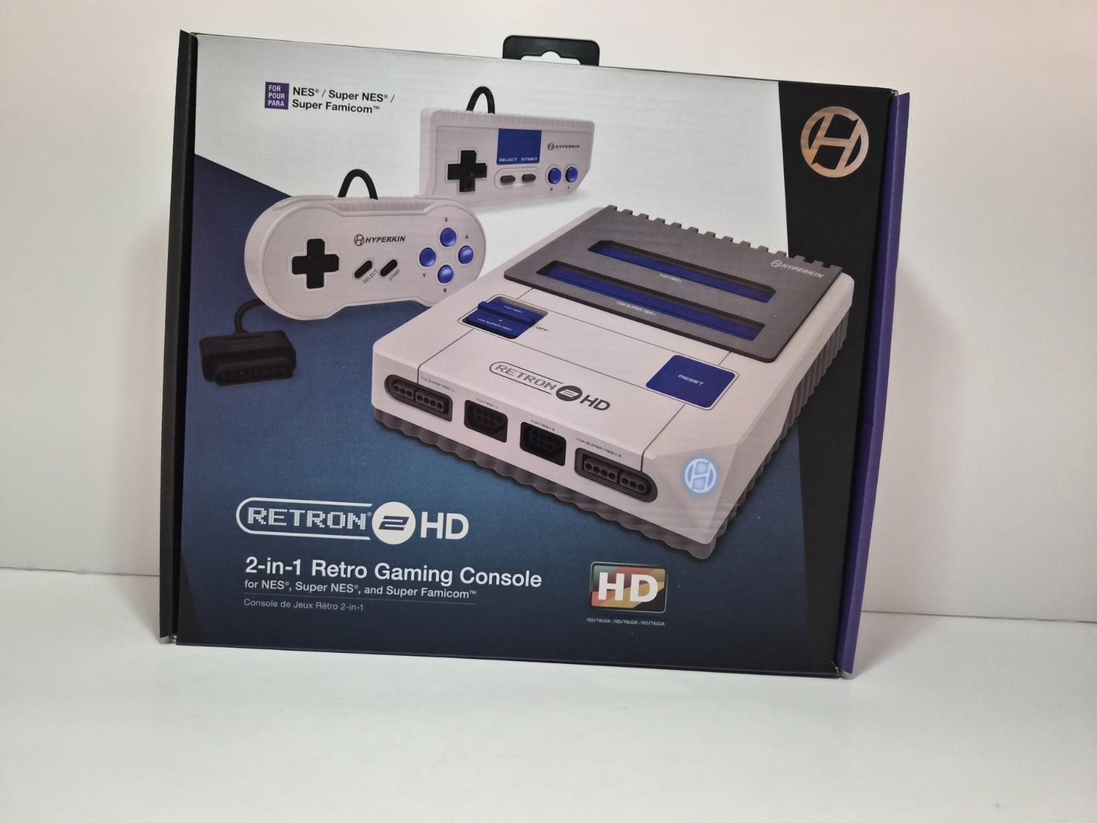 Hyperkin Retron 2 HD 2-in-1 Retro Gaming Console NES SNES Super Famicom Boxed