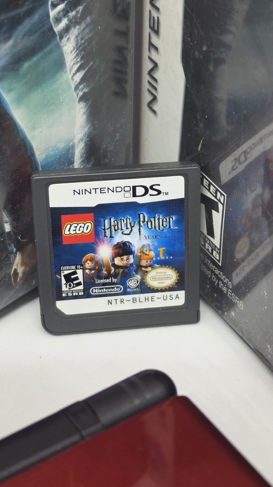 Nintendo DS Lite Crimson Black Bundle GoldenEye 007 Harry Potter