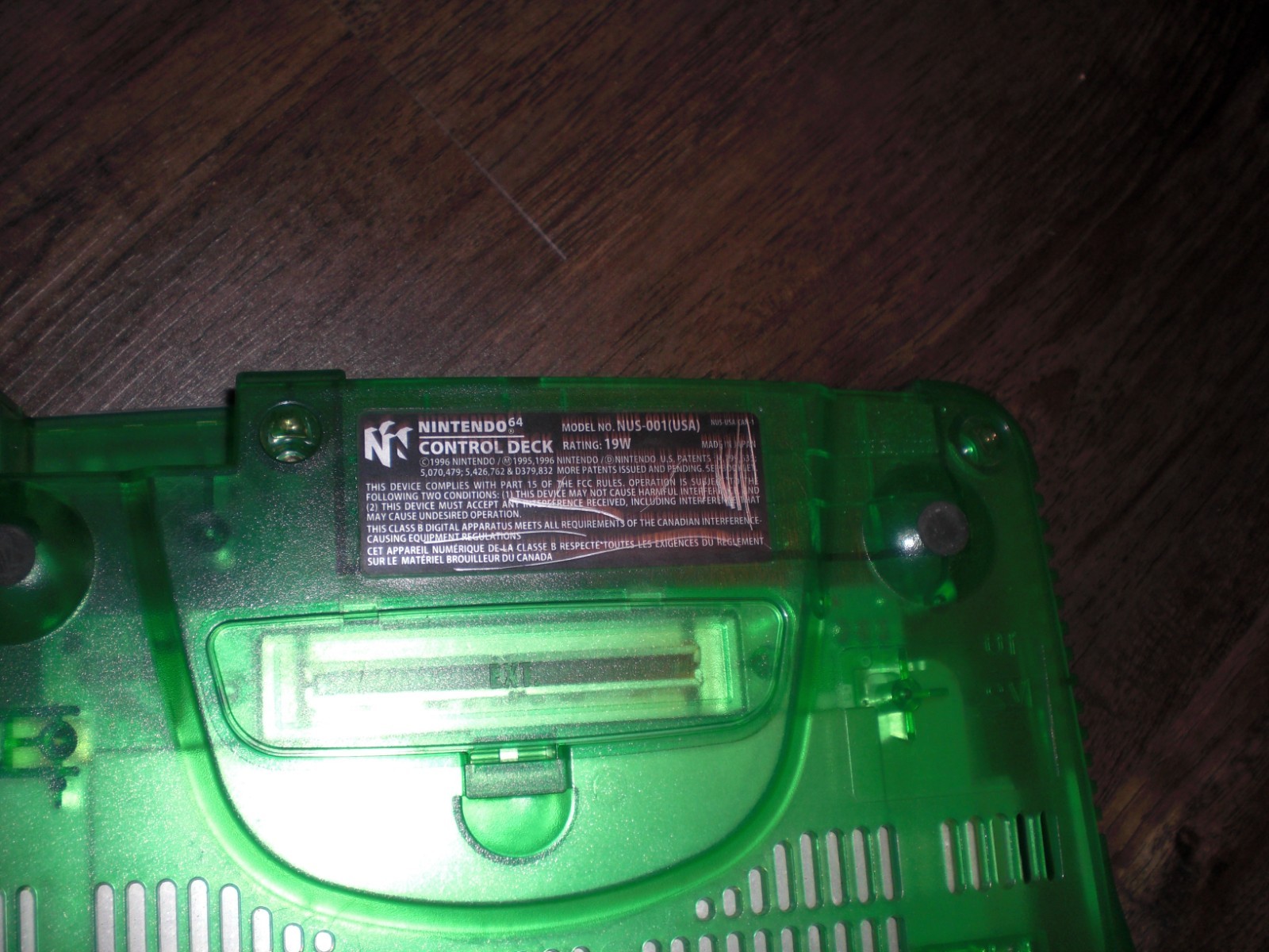 Nintendo 64 N64 Console System FUNTASTIC CLEAR JUNGLE GREEN 2 Controller AV READ