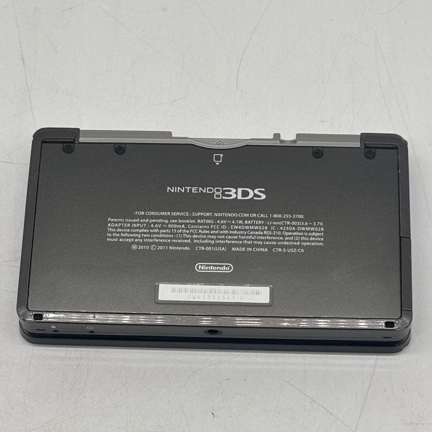 Nintendo 3DS Handheld Game Console CTR-001 Cosmo Black