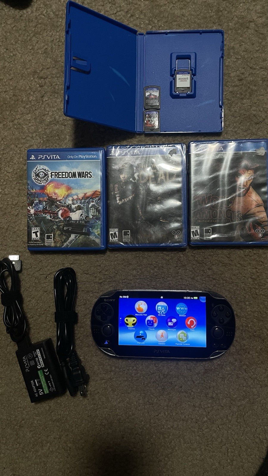 PS Vita 1101. Comes with games And Charger