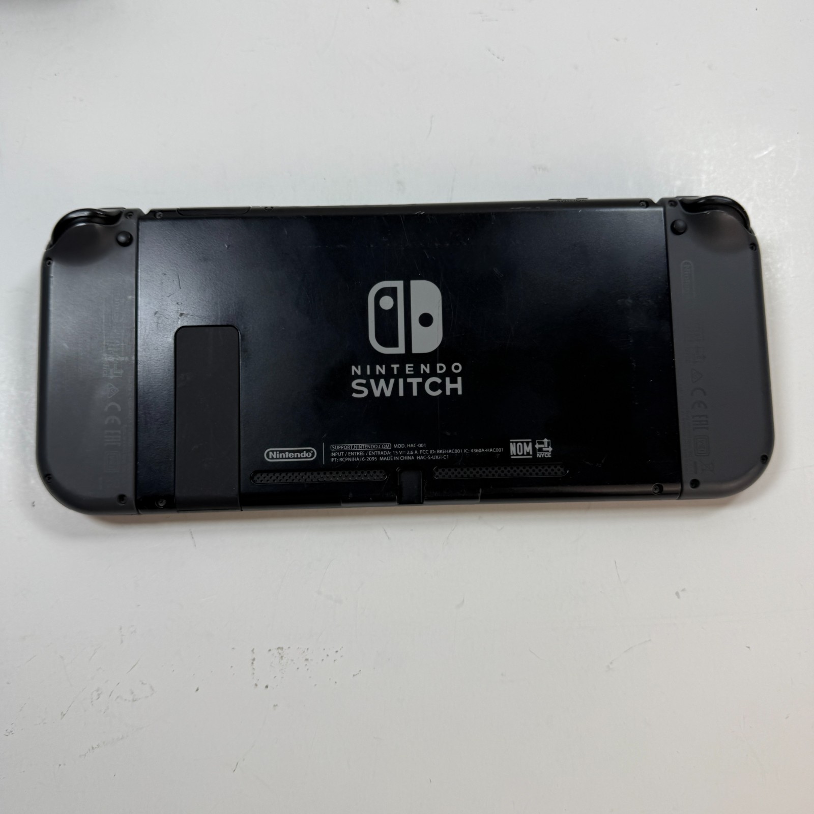 Nintendo Switch Console HAC-001(-01) Gray Black Joycons Charger Tested Working