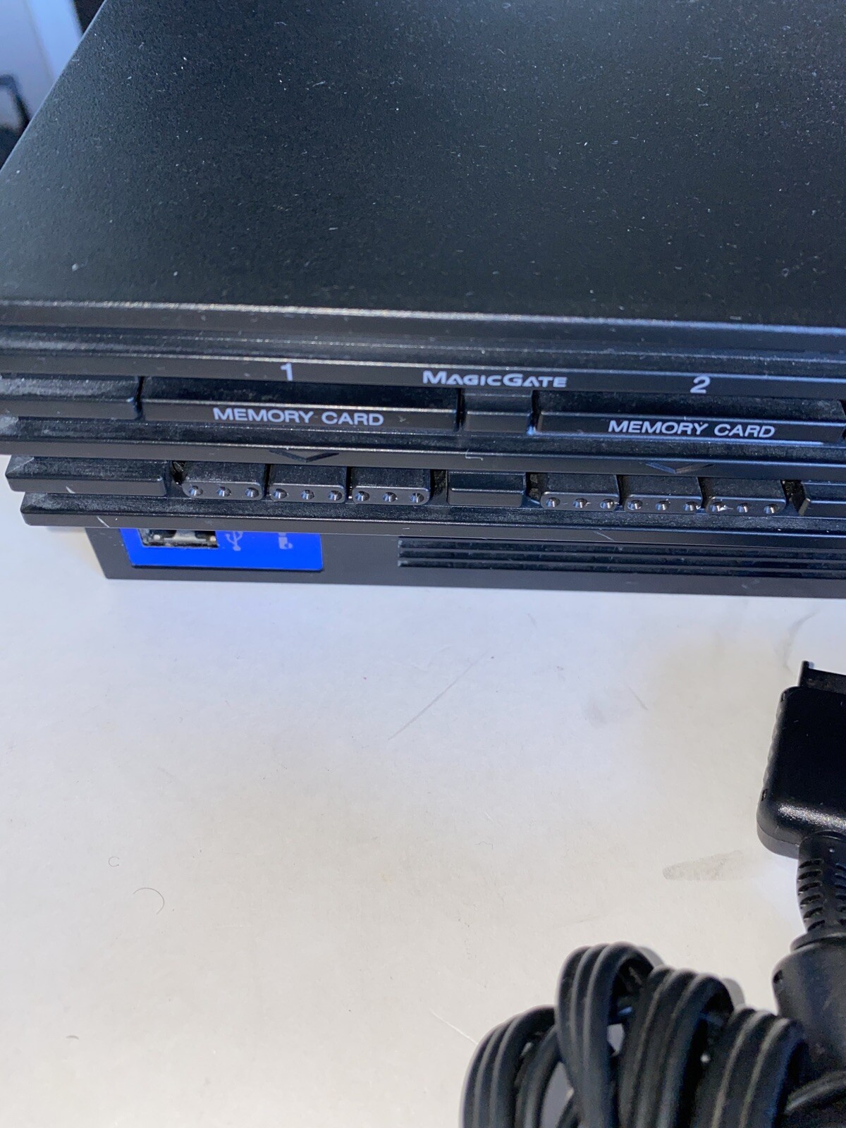 Playstation 2 Console Sony PS2 SCPH-39001 1 Controllers A/V Power Cable – Tested