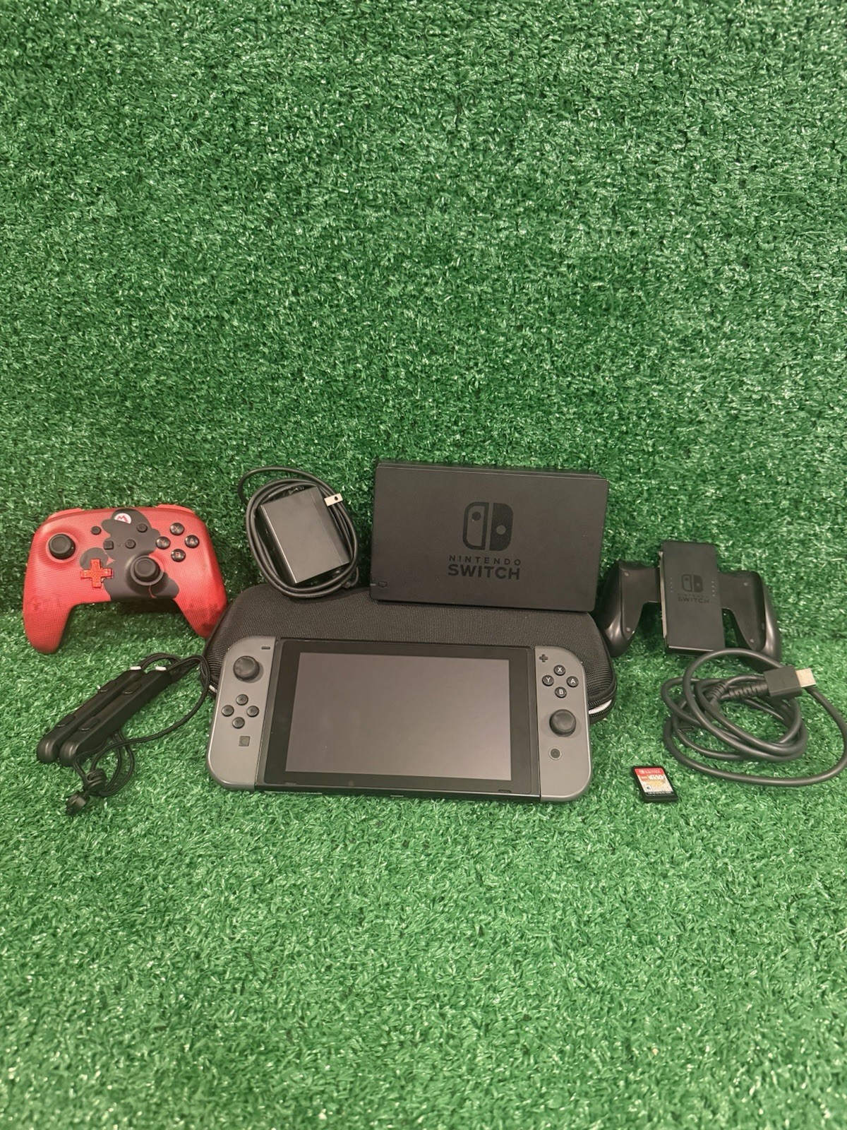 Nintendo Switch Console Bundle Grey Joycons-switch Is Basically NEW
