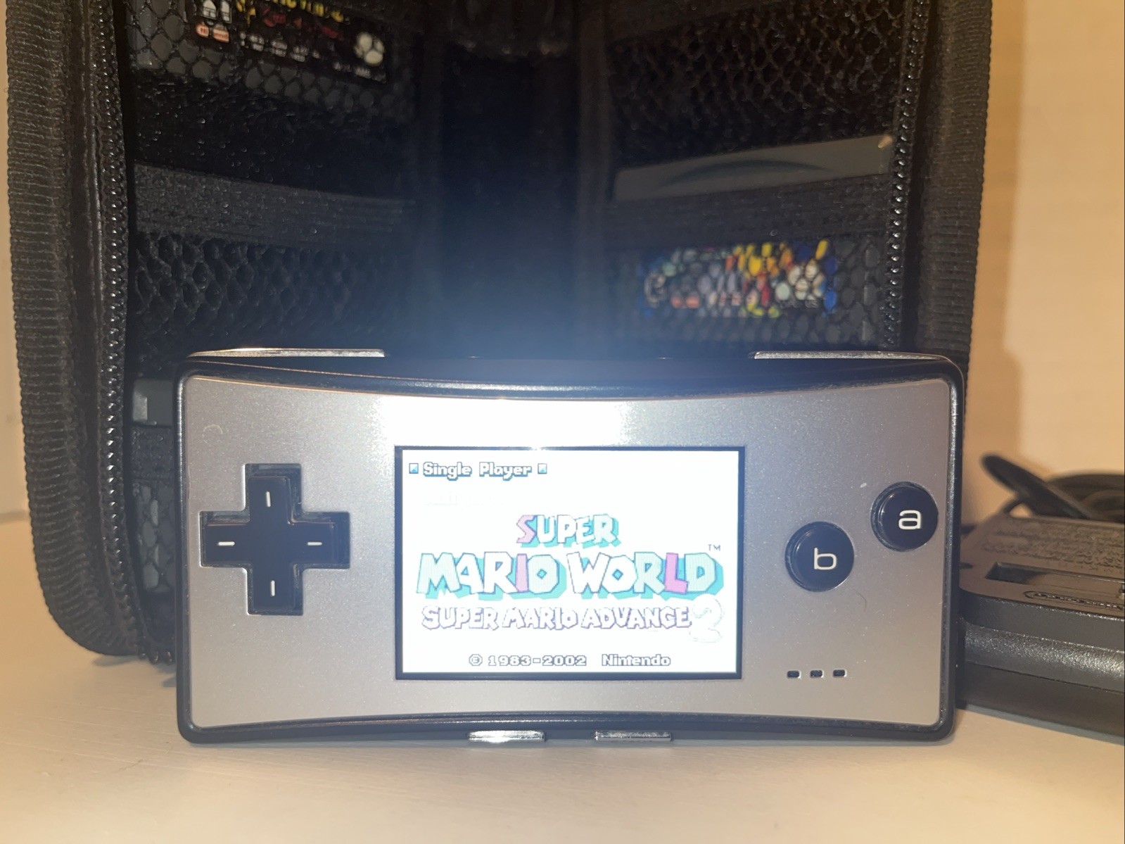 Nintendo Game Boy Micro Lot Bundle – With 6 Games – Cord – And Case. Great Cond