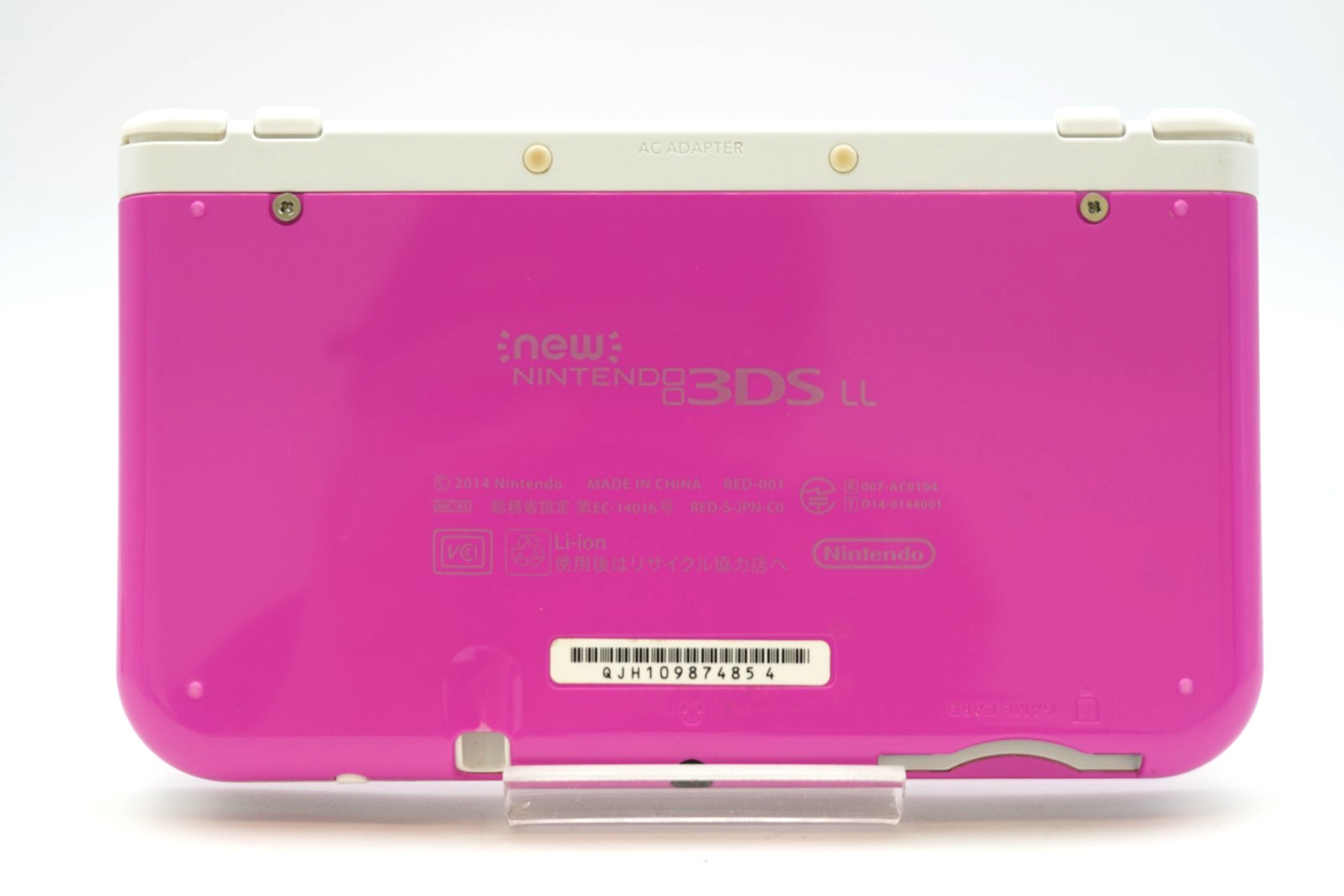 [Region Free] New Nintendo 3DS XL LL Console Pink White [RANK A] English ok #001