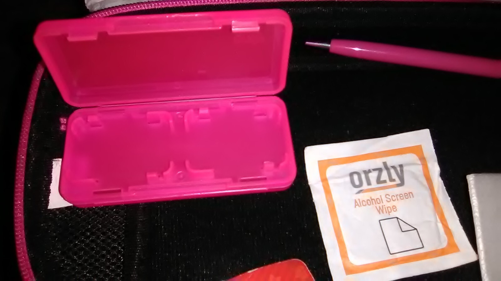 Nintendo Switch Lite~Pink~$20 Nintendo eShop Card~Orzly Lot~Carry Case~Tested ✅