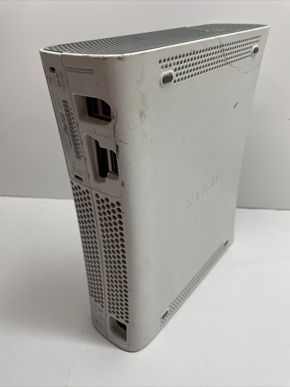 Microsoft Xbox 360 White Console FOR PARTS NOT WORKING Red Ring Of Death