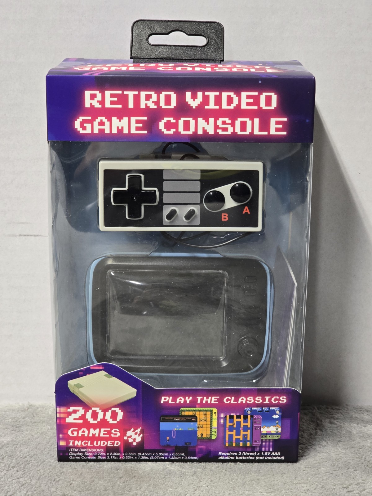Vivitar Retro Mini Video Game Console 200 Games Included Mini TV Remote New