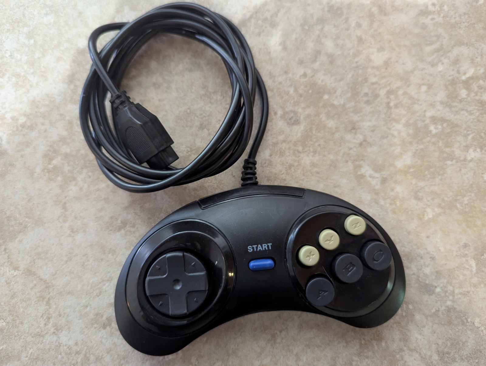 Sega Genesis Model 2 MK1631A Console Bundle, 1 Game 3 Controllers CLEANED & Nice