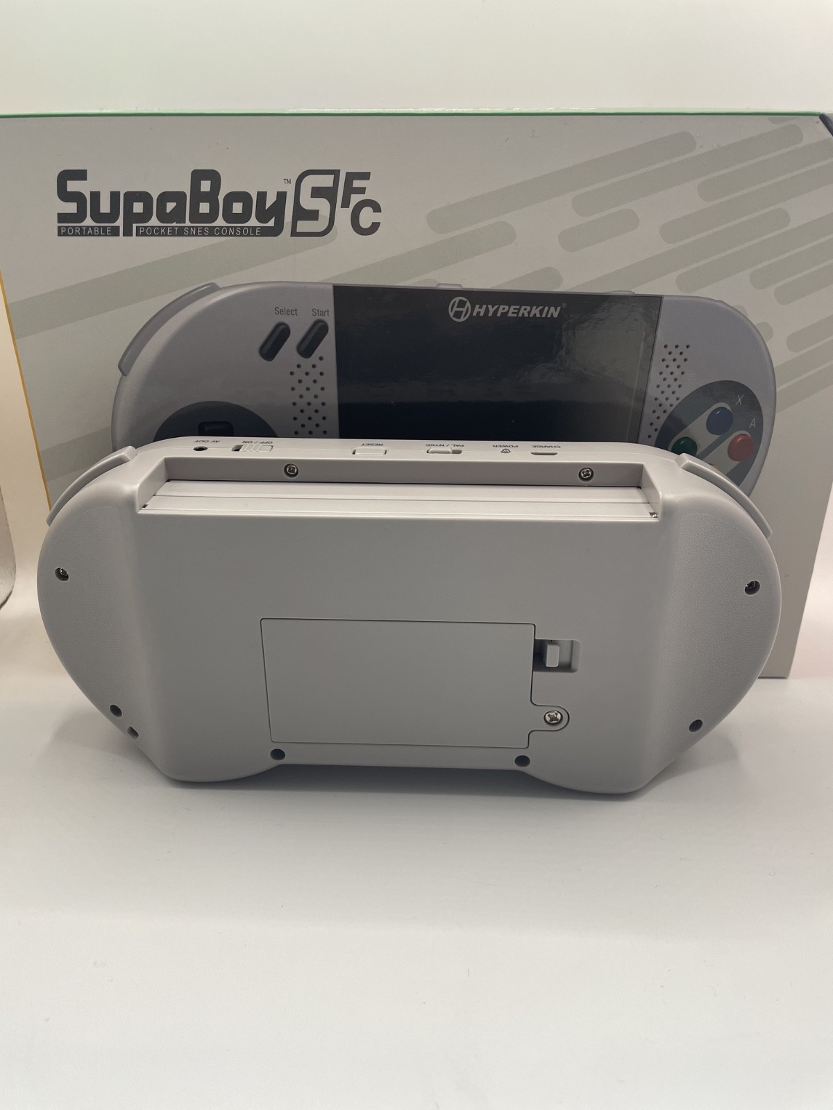 Hyperkin Supaboy SFC Rare (Gray) Color Barely Used TESTED & WORKS
