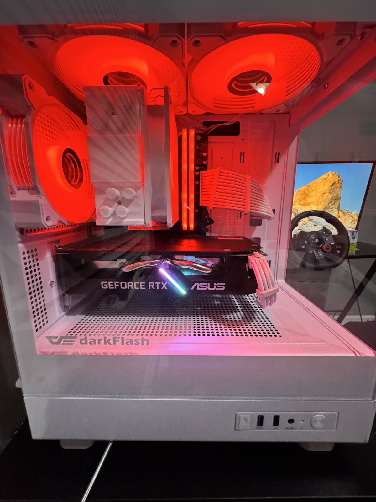 White RGB Gaming PC – RTX 2060, Ryzen 5, 32GB Ram, 512gb Gen4 NVMe