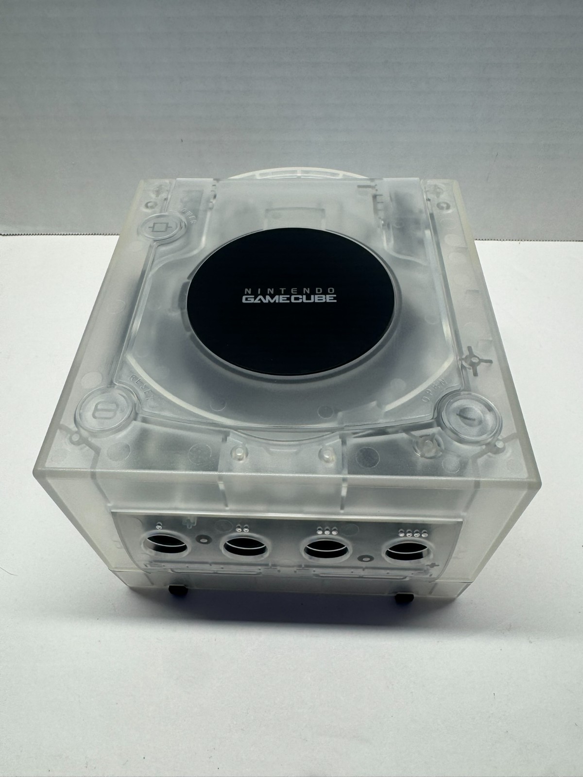 Nintendo GameCube Clear Console W/Contoller & Components US Seller