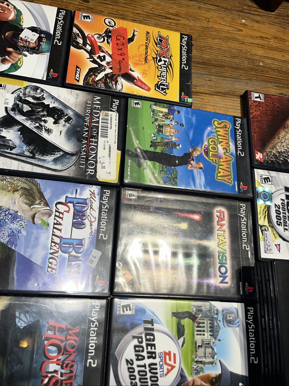 Sony PlayStation 2 PS2 Fat SCPH-35001 Console Bundle 22 Games Tested & Working