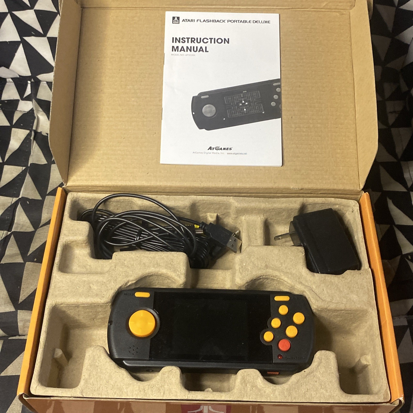 Atari Flashback Portable Black Handheld Console 70 Built in Games