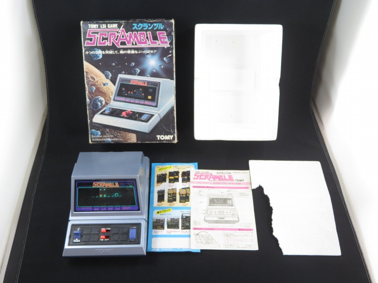 BOXED Tested SCRAMBLE TOMY LSI Electronic Game Shooter LCD 1982 made in Japan 4