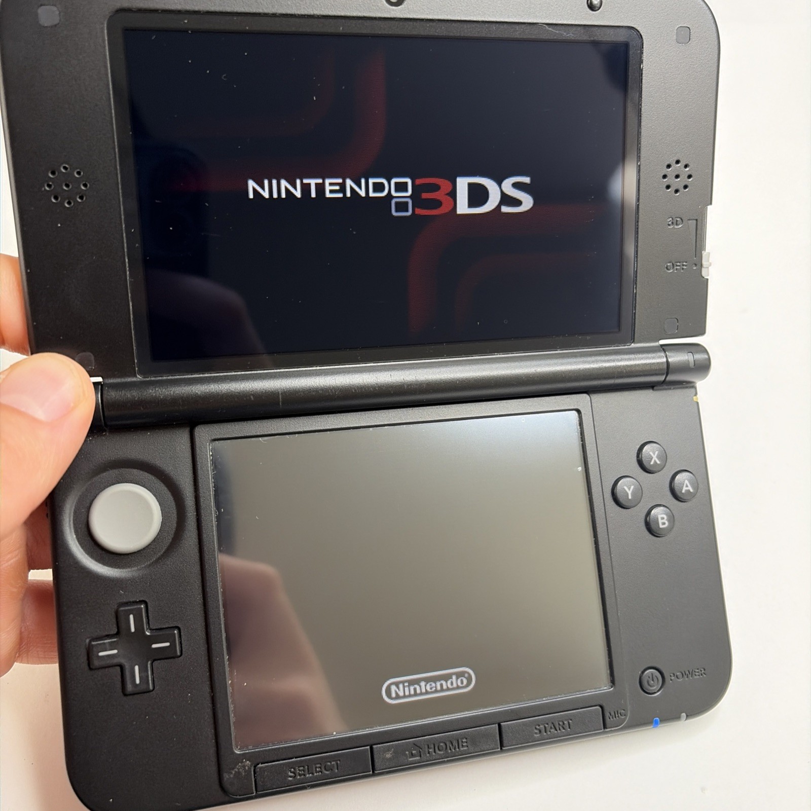 Nintendo 3DS XL Handheld Console SPR-001 Black US Model Charger Stylus