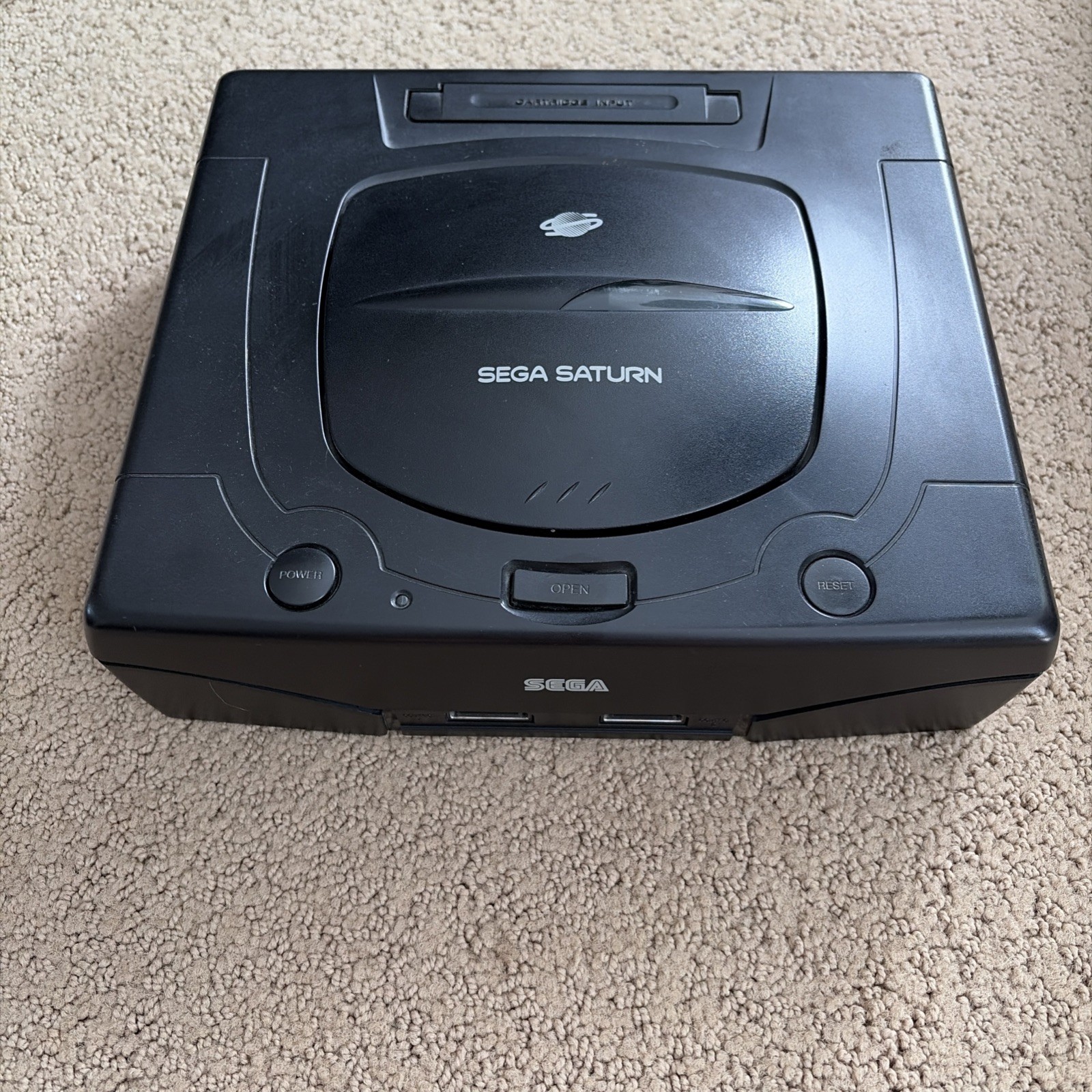 Sega Saturn MK-80000A Console with one controller and hookups Tested Works